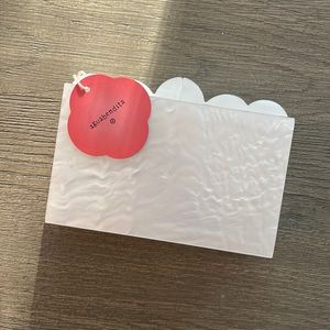 Aguabendita x Target white oyster crossbody bag